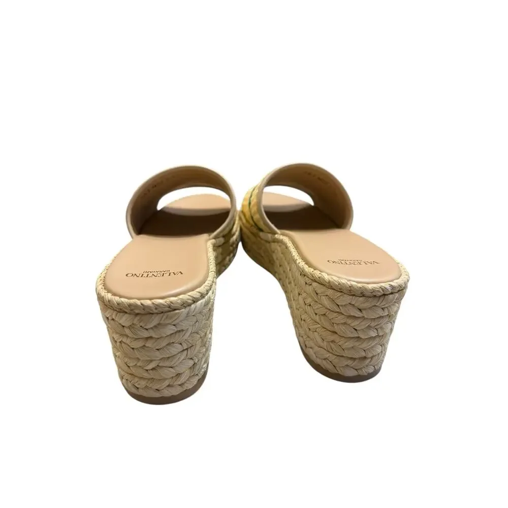 Valentino Garavani Espadrille Slides (40/10)